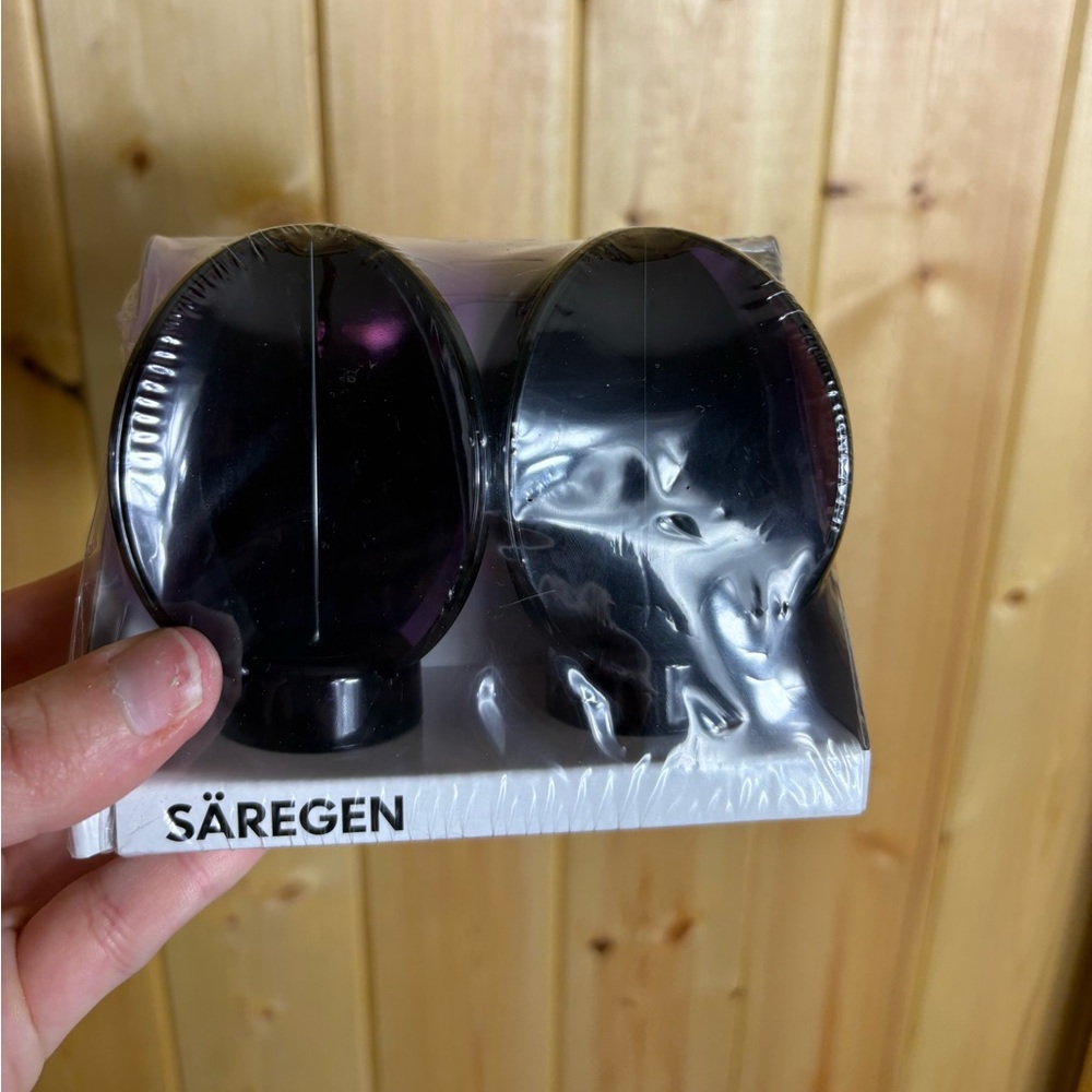 Ikea Saregen Purple Plastic Curtain Rod Ends Finials 202.232.26 3 x 2 In New